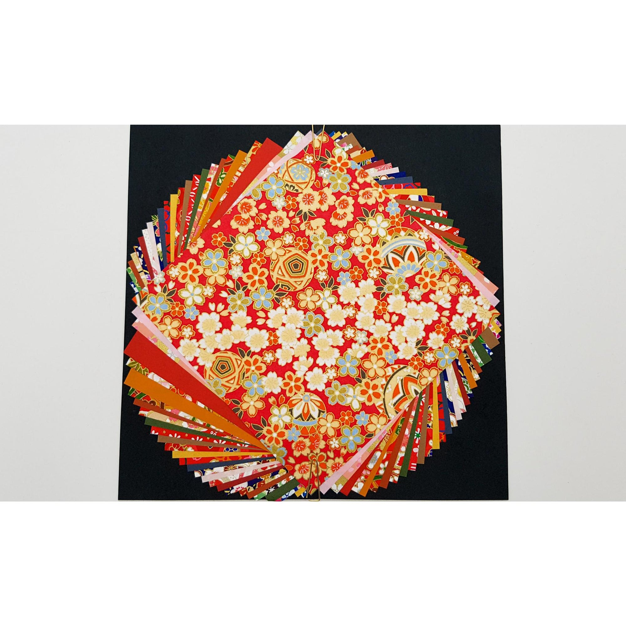 Lot bloc 40 feuilles de papier japonais de Kyoto pour pliage origami