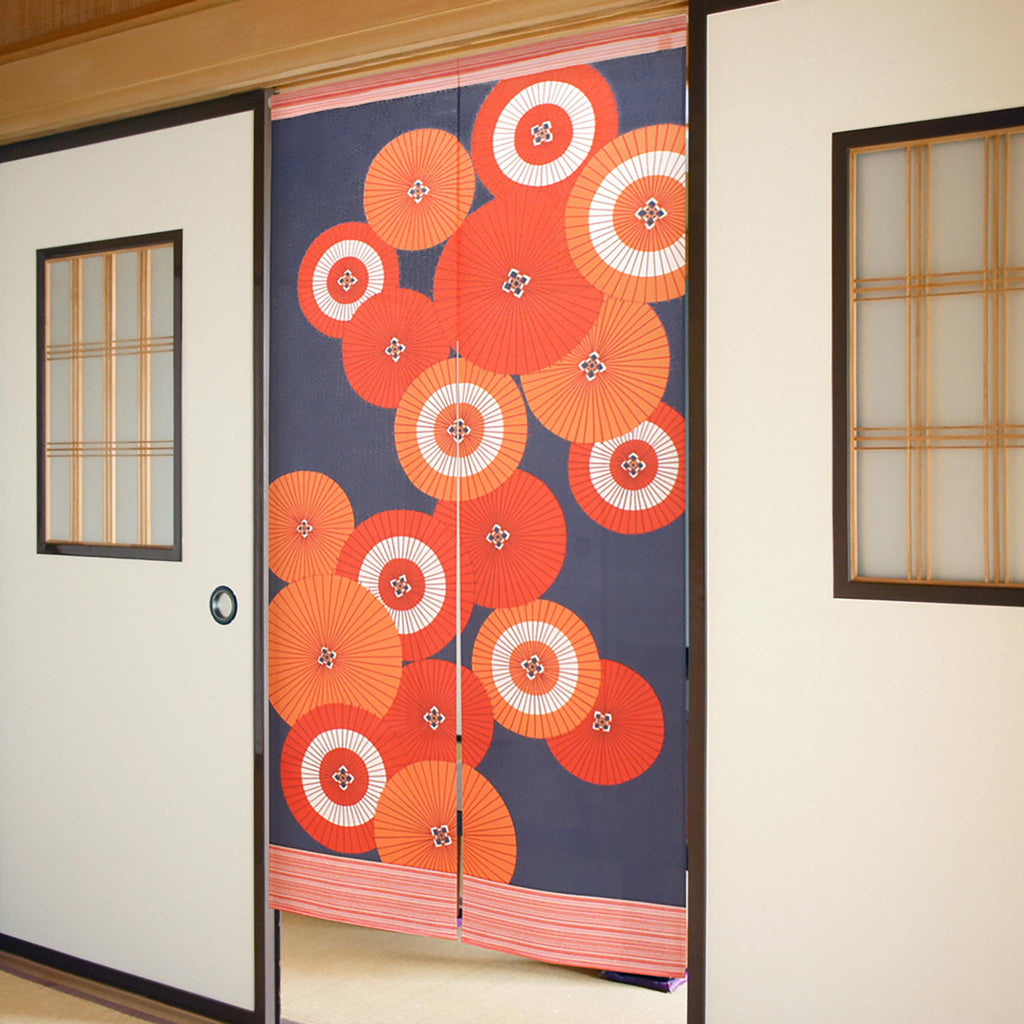 Noren rideau japonais - Pluie d'Ombrelles Japonaise