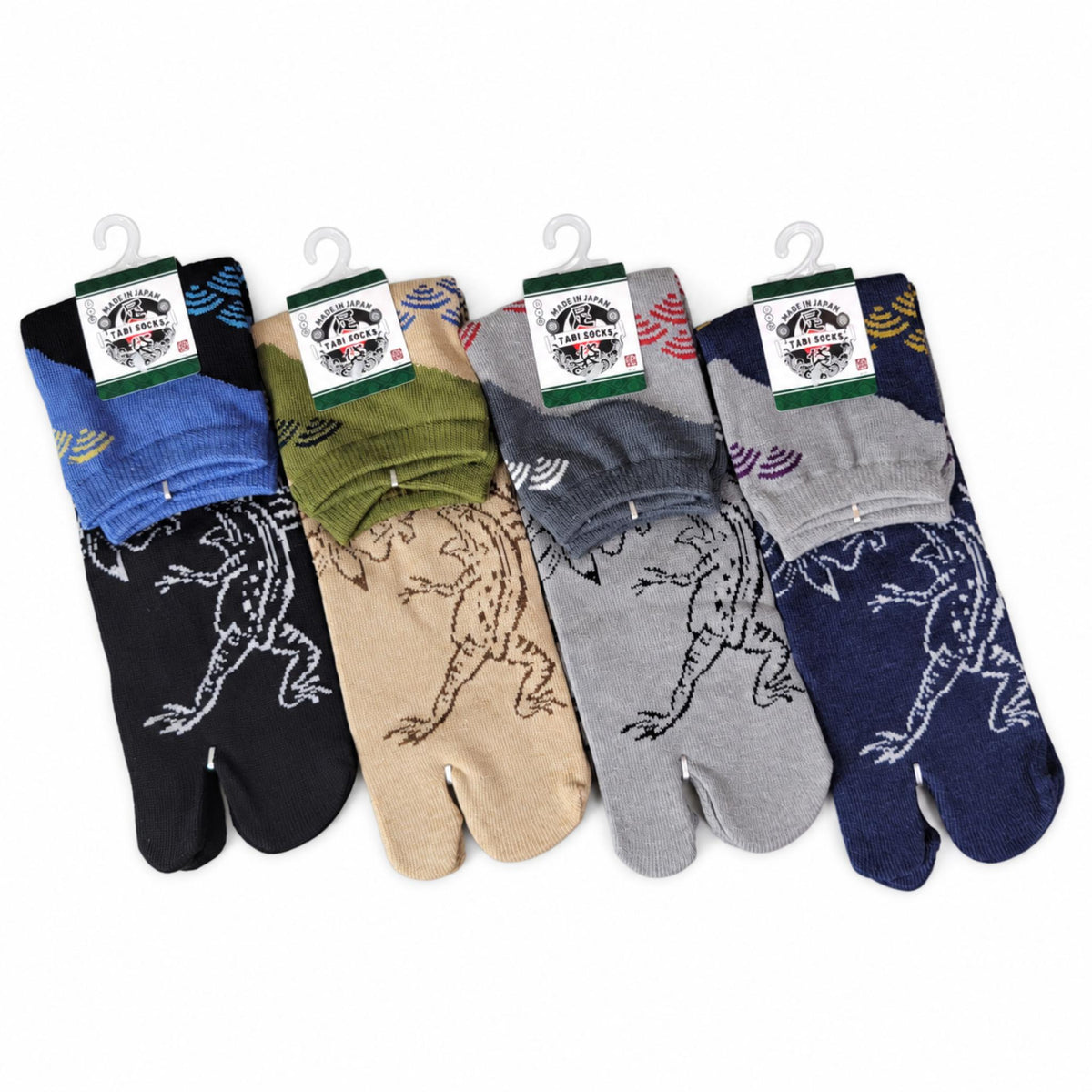 Chaussettes Japonaises Tabi - Cyojyugiga - Taille EU 40 - 45 - Lot de 6 paires