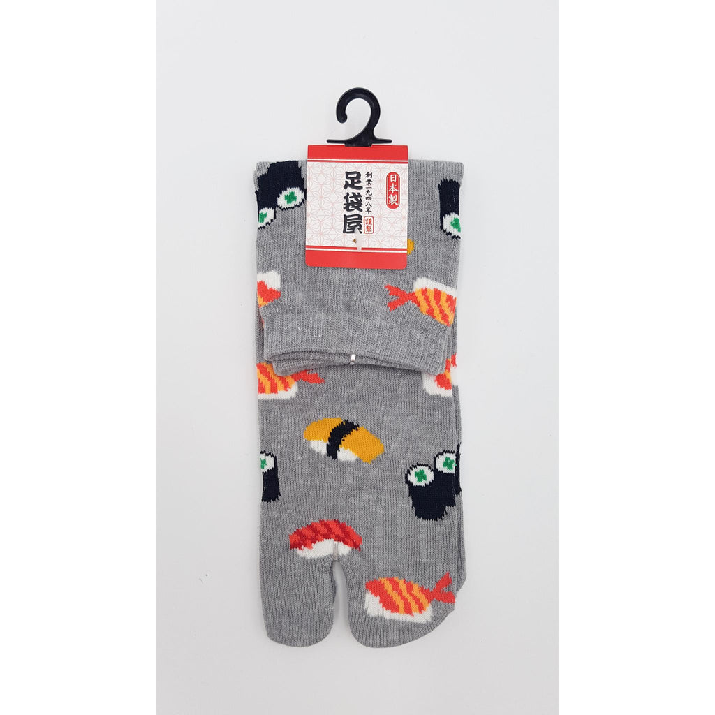 Chaussettes Japonaises Tabi - Motif Sushi - Taille Eu34-40 - par lot de 6 paires