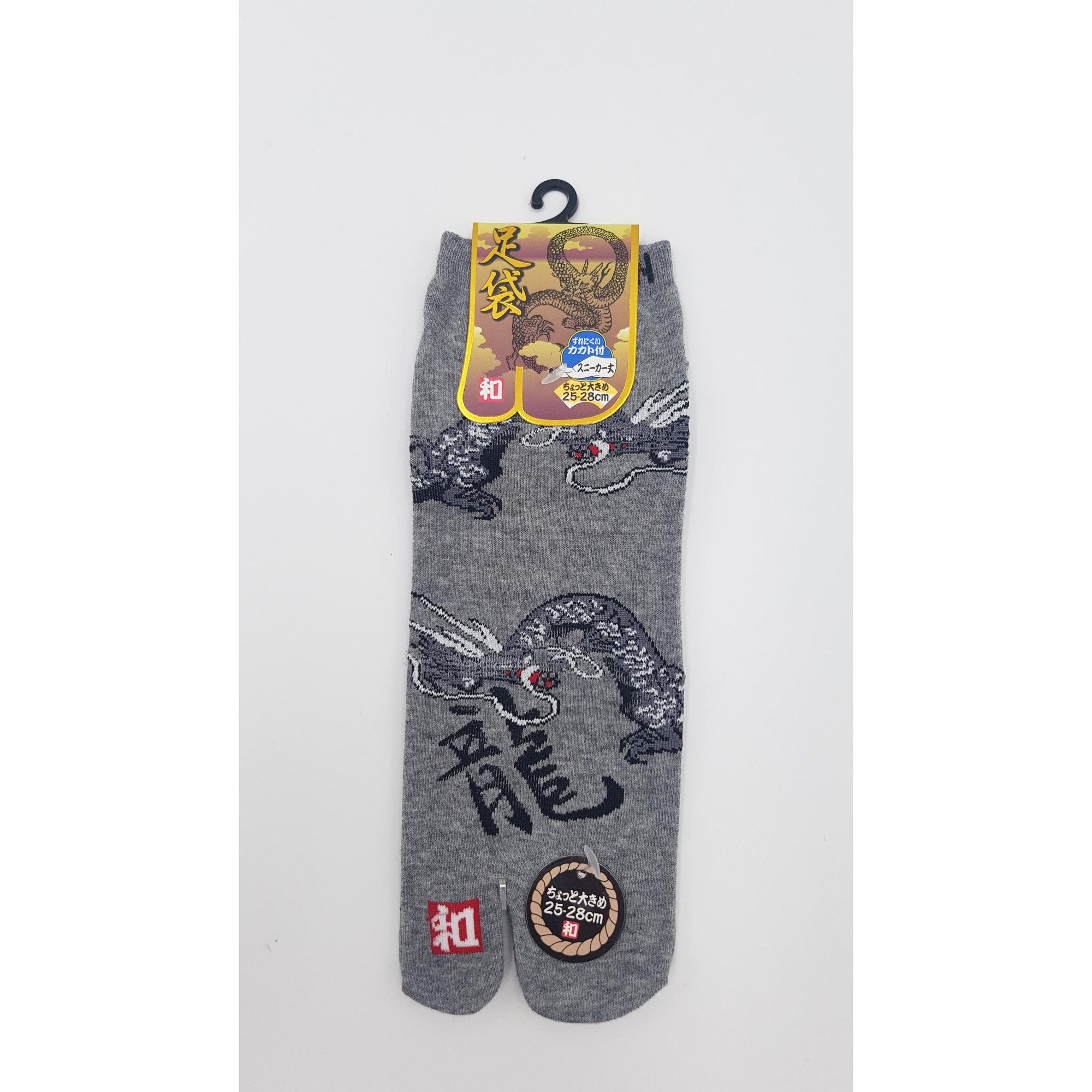 Chaussettes Japonaises Tabi en coton - Dragon Taille Large