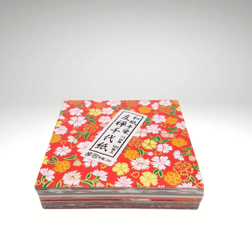 Bloc Papier Origami Chiyogami - 100 Feuilles