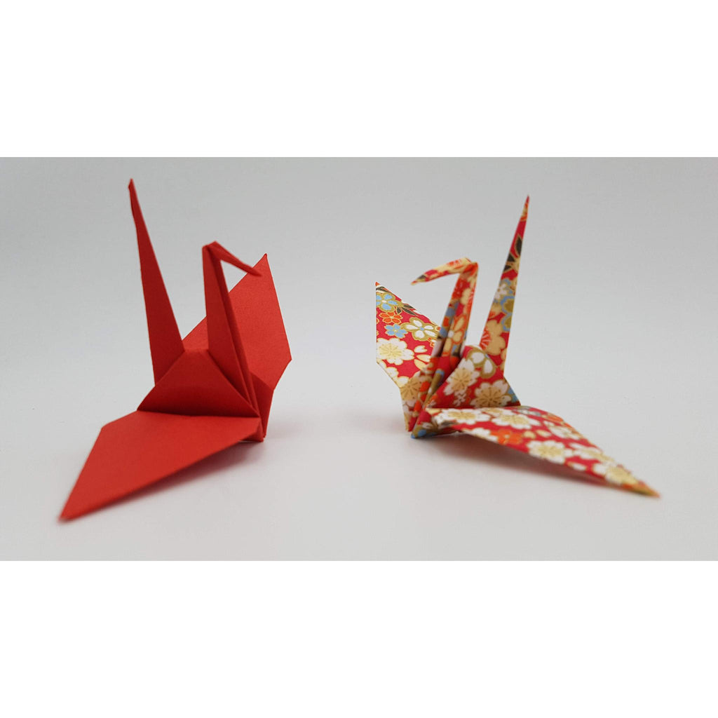 Lot bloc 40 feuilles de papier japonais de Kyoto pour pliage origami