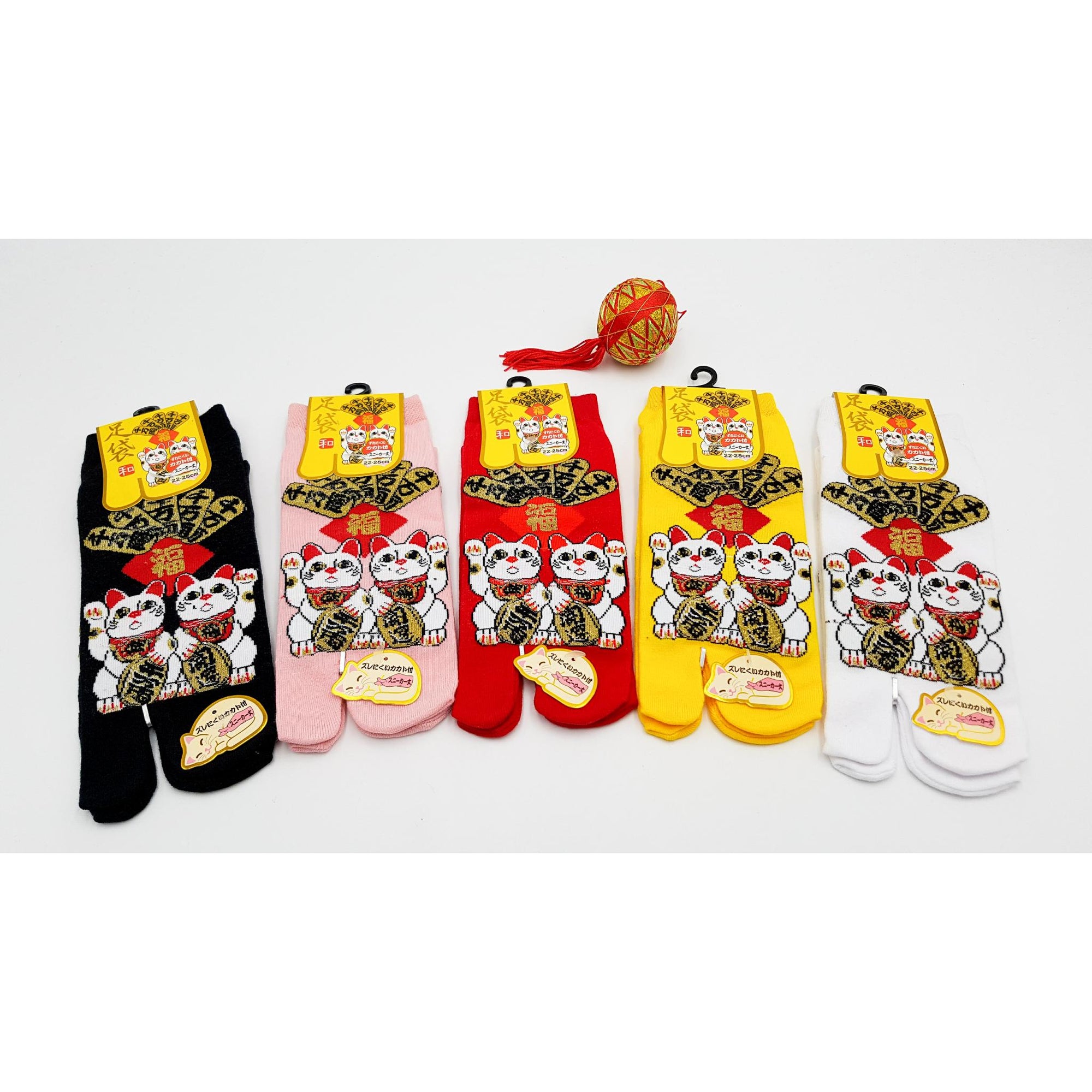 Chaussettes Japonaises Tabi en coton - Manekineko