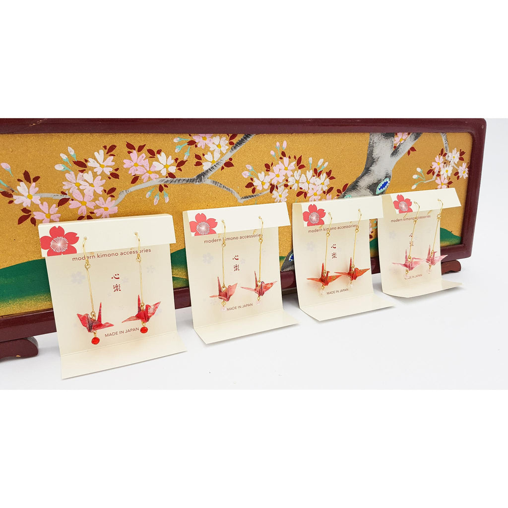 Kimono silk clips in Japanese shibori fabric