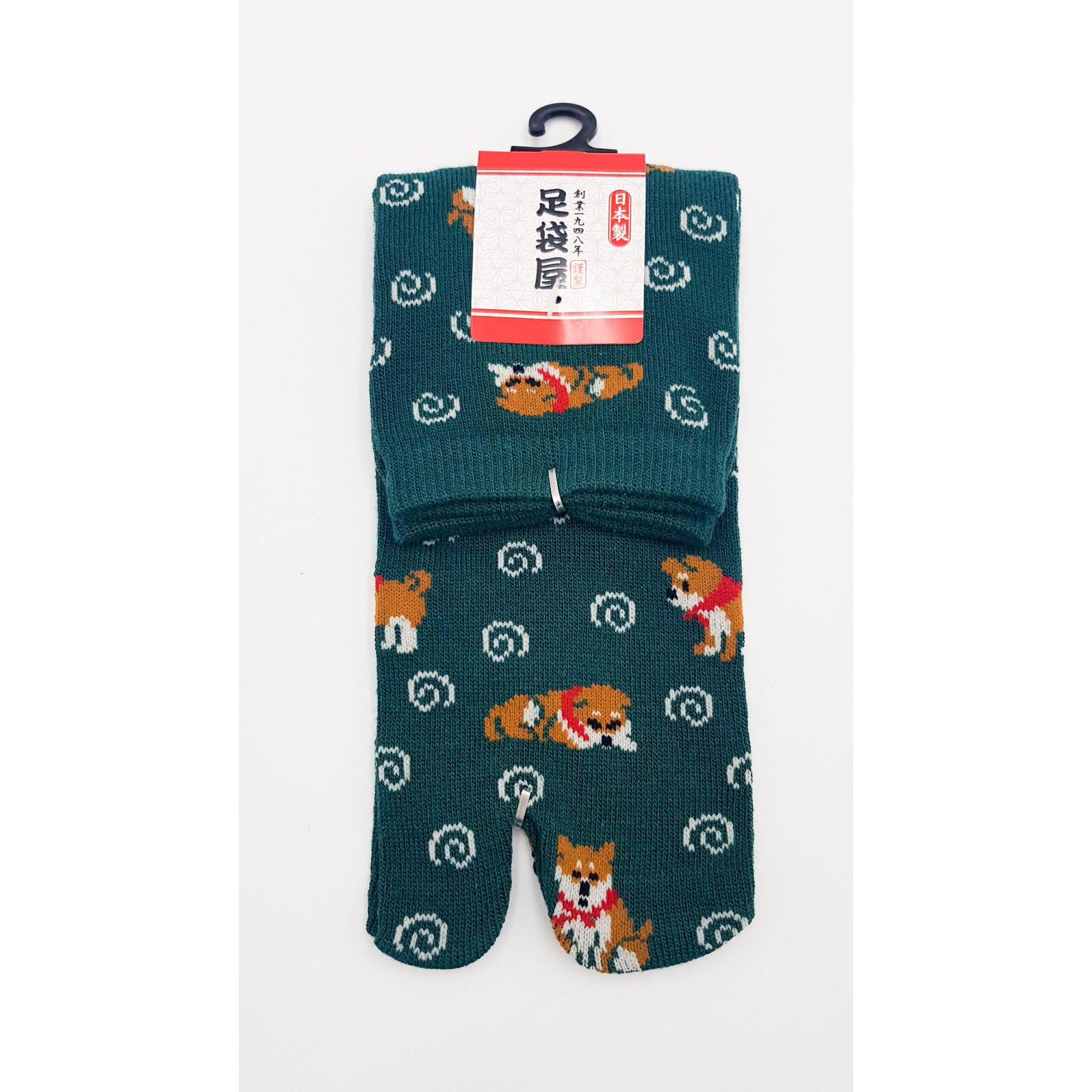 Chaussettes Japonaises Tabi - Motif Shiba Inu Taille Eu34-40 - par lot de 6 paires