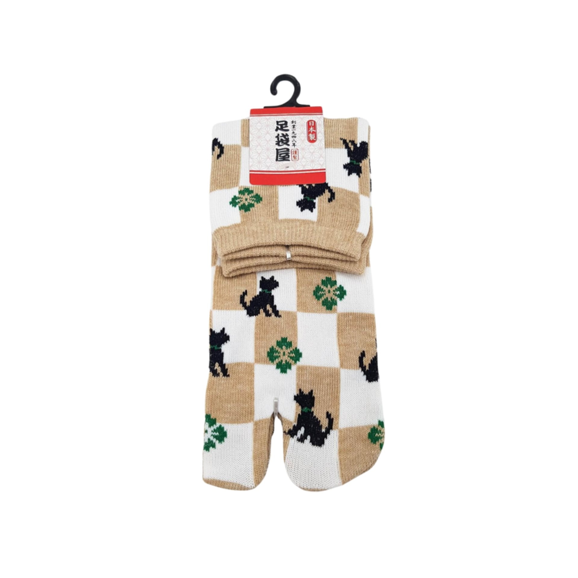 Chaussettes Japonaises Tabi - Motif Neko Chat Taille Eu34-40 - par lot de 6 paires