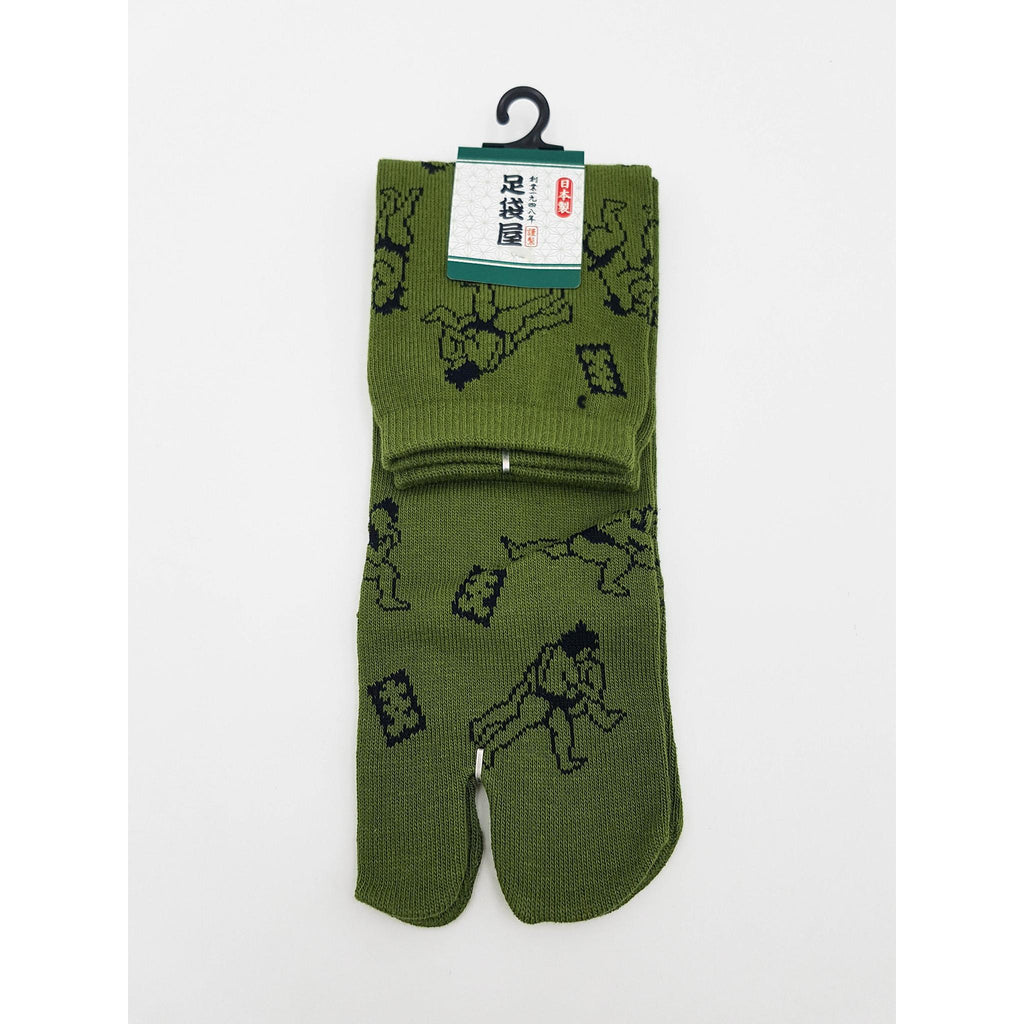 Chaussettes Japonaises Tabi - Motif Sumo mini - Taille Eu 40-45 - par lot de 6 paires
