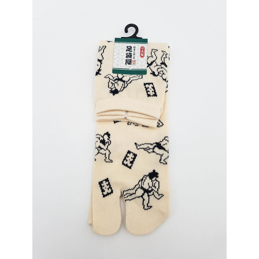 Chaussettes Japonaises Tabi - Motif Sumo mini - Taille Eu 40-45 - par lot de 6 paires
