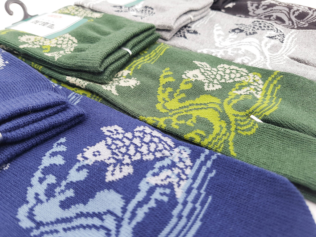 Chaussettes Japonaises Tabi - Motif Koi Carpe flottante - Taille Eu 40-45 - Lot 6