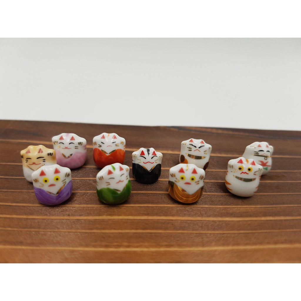 Mini figurines kawaii porte bonheur - Tiny Chat