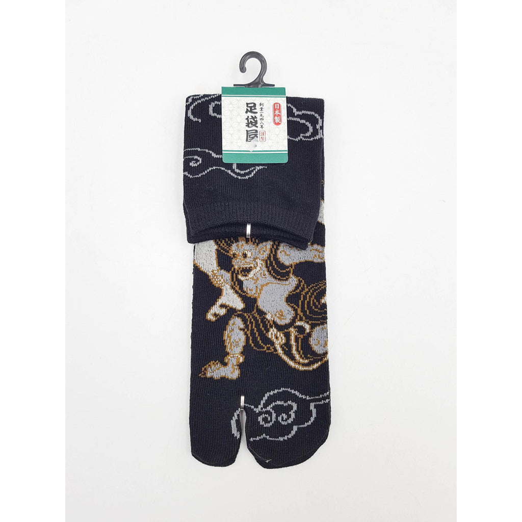 Chaussettes Japonaises Tabi en coton - Fujin et Raijin Taille Large