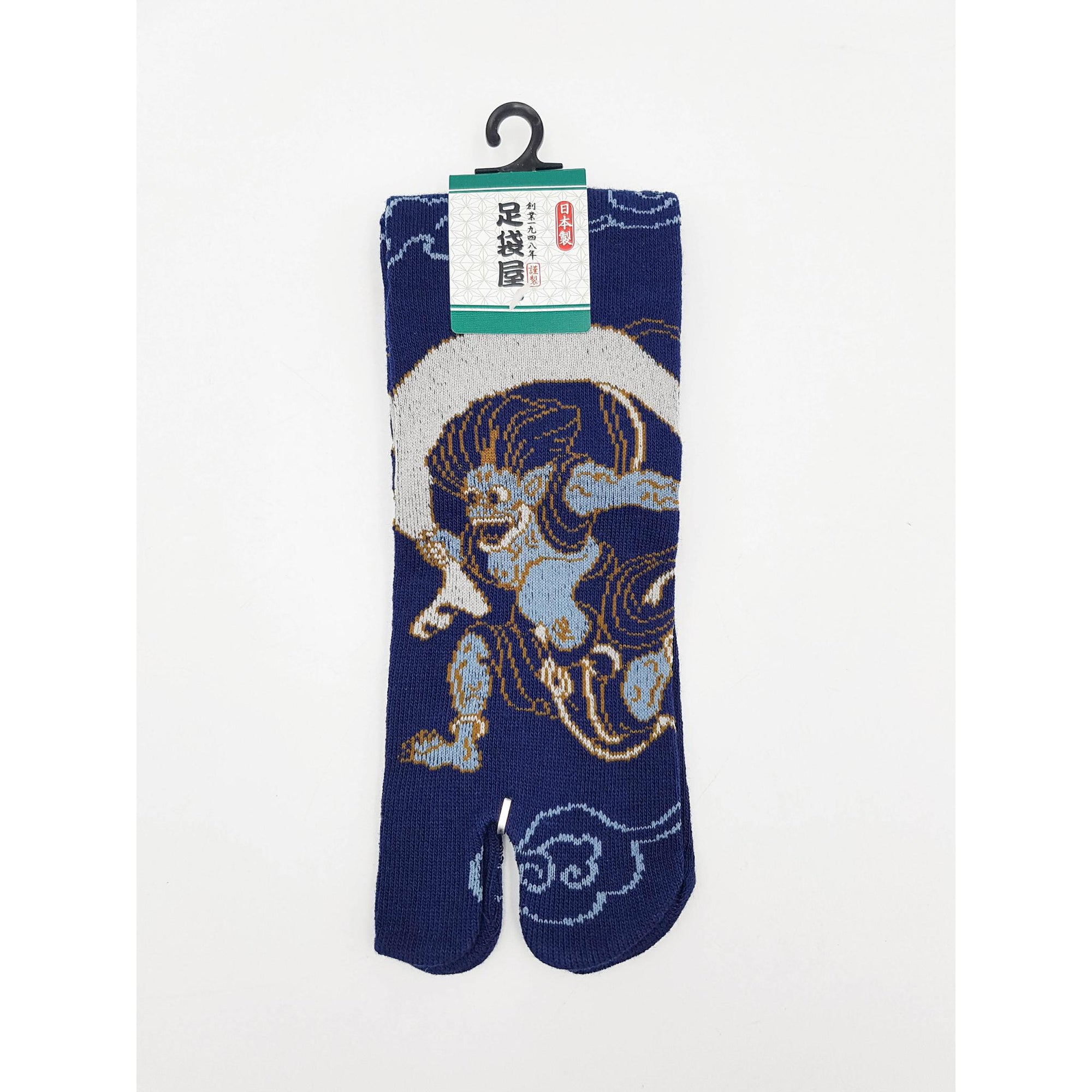 Chaussettes Japonaises Tabi en coton - Fujin et Raijin Taille Large