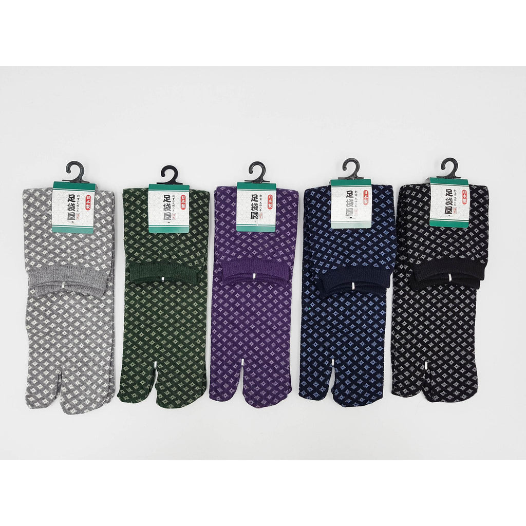 Chaussettes Japonaises Tabi - Motif  Koshi - Taille Eu 40-45 -par lot de 6 paires