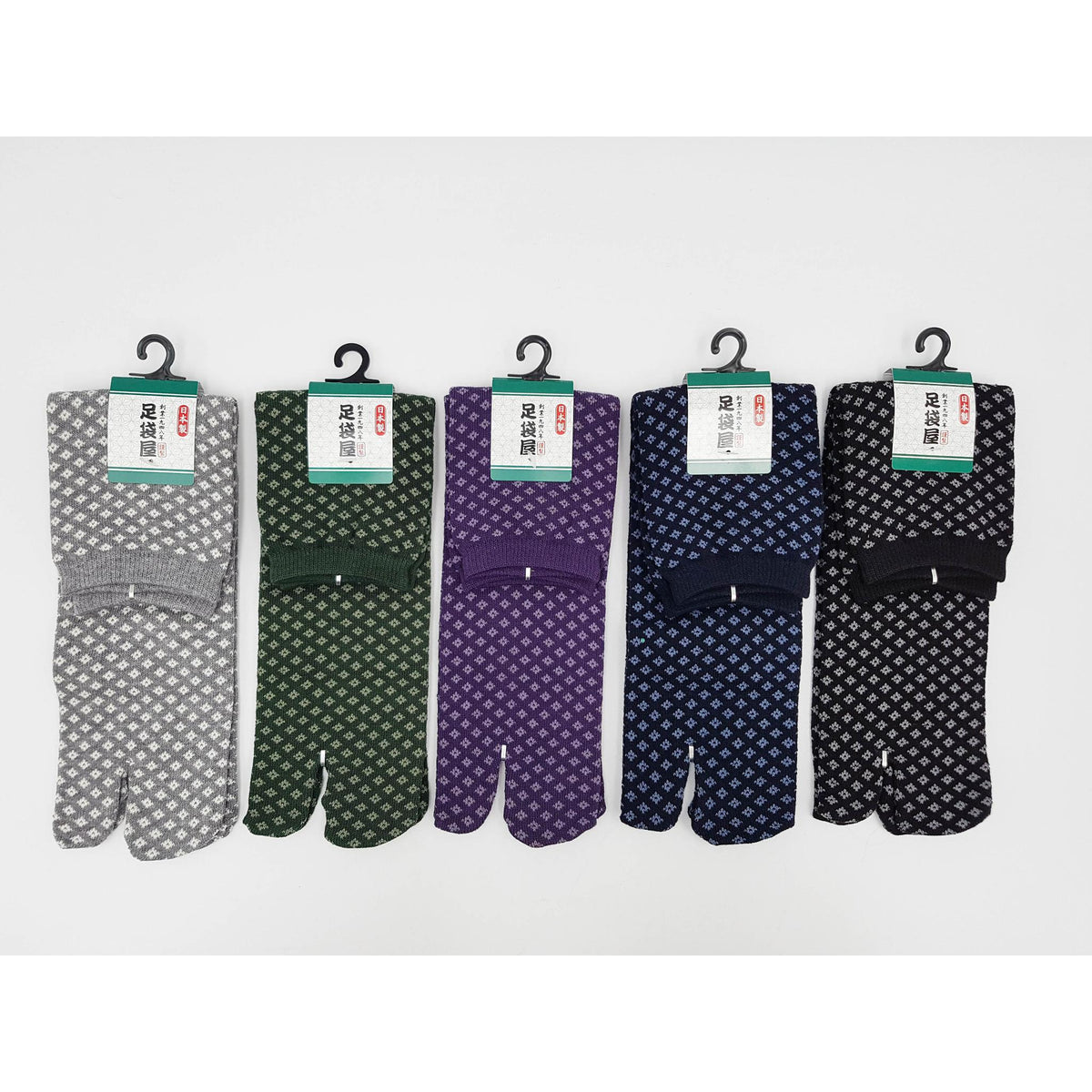 Chaussettes Japonaises Tabi - Motif  Koshi - Taille Eu 40-45 -par lot de 6 paires