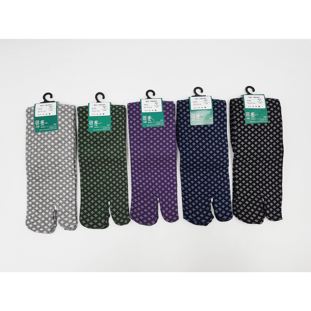 Chaussettes Japonaises Tabi - Motif  Koshi - Taille Eu 40-45 -par lot de 6 paires