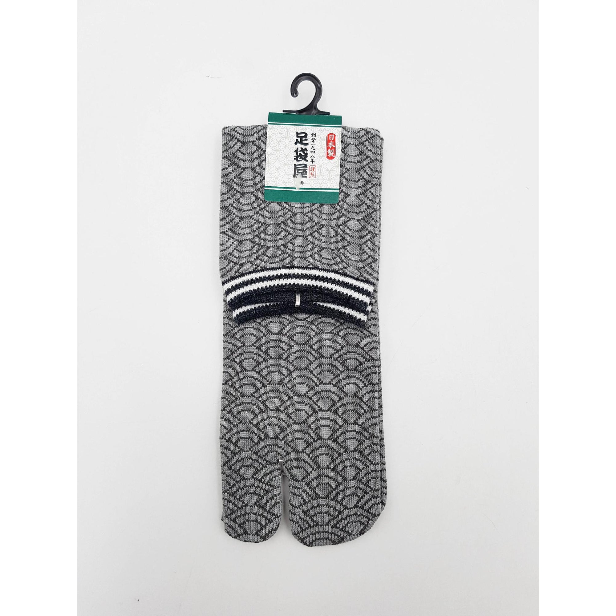Chaussettes Japonaises Tabi en coton - Seigaiha Taille Large