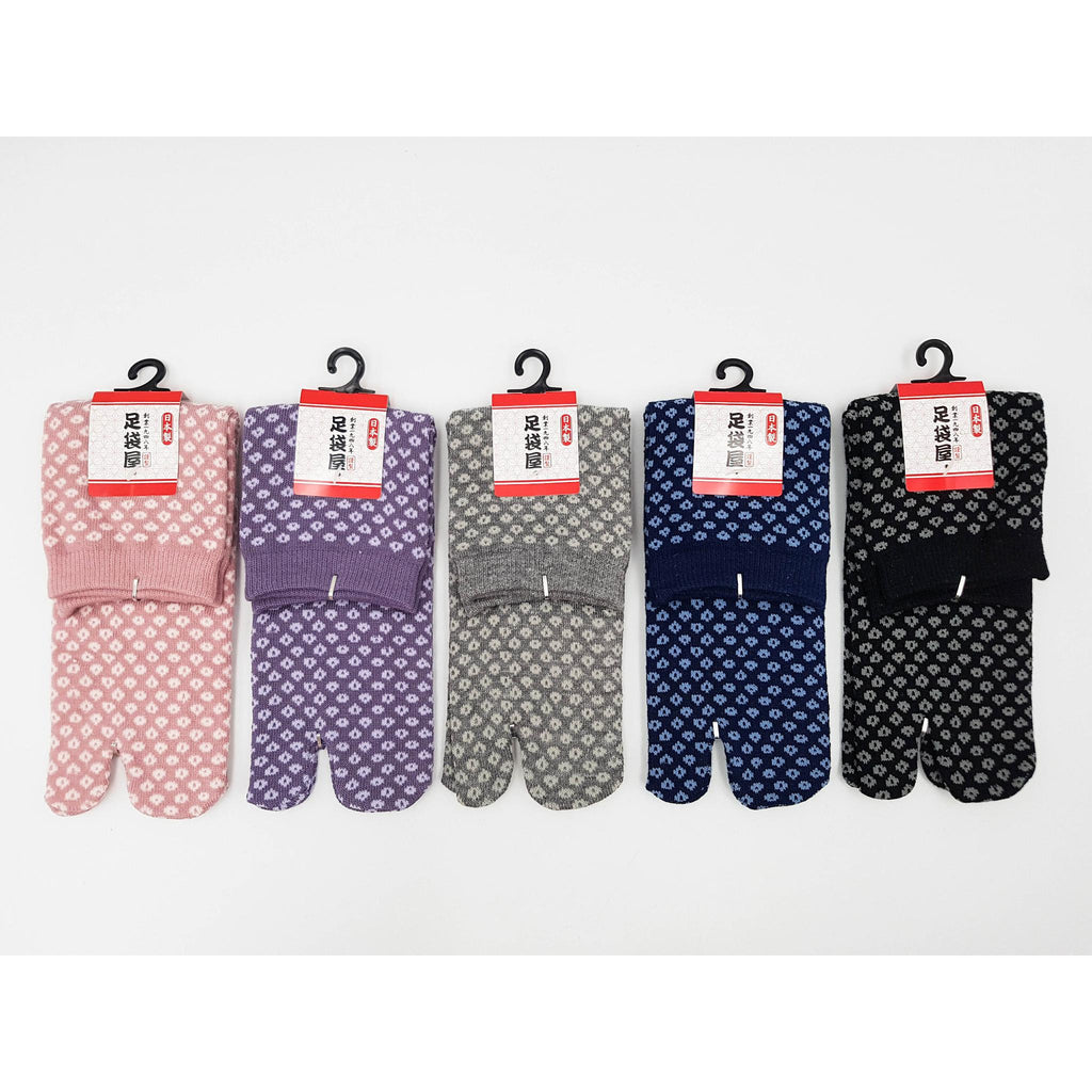 Chaussettes Japonaises Tabi - Motif en losange　Taille Eu34-40 - par lot de 6 paires