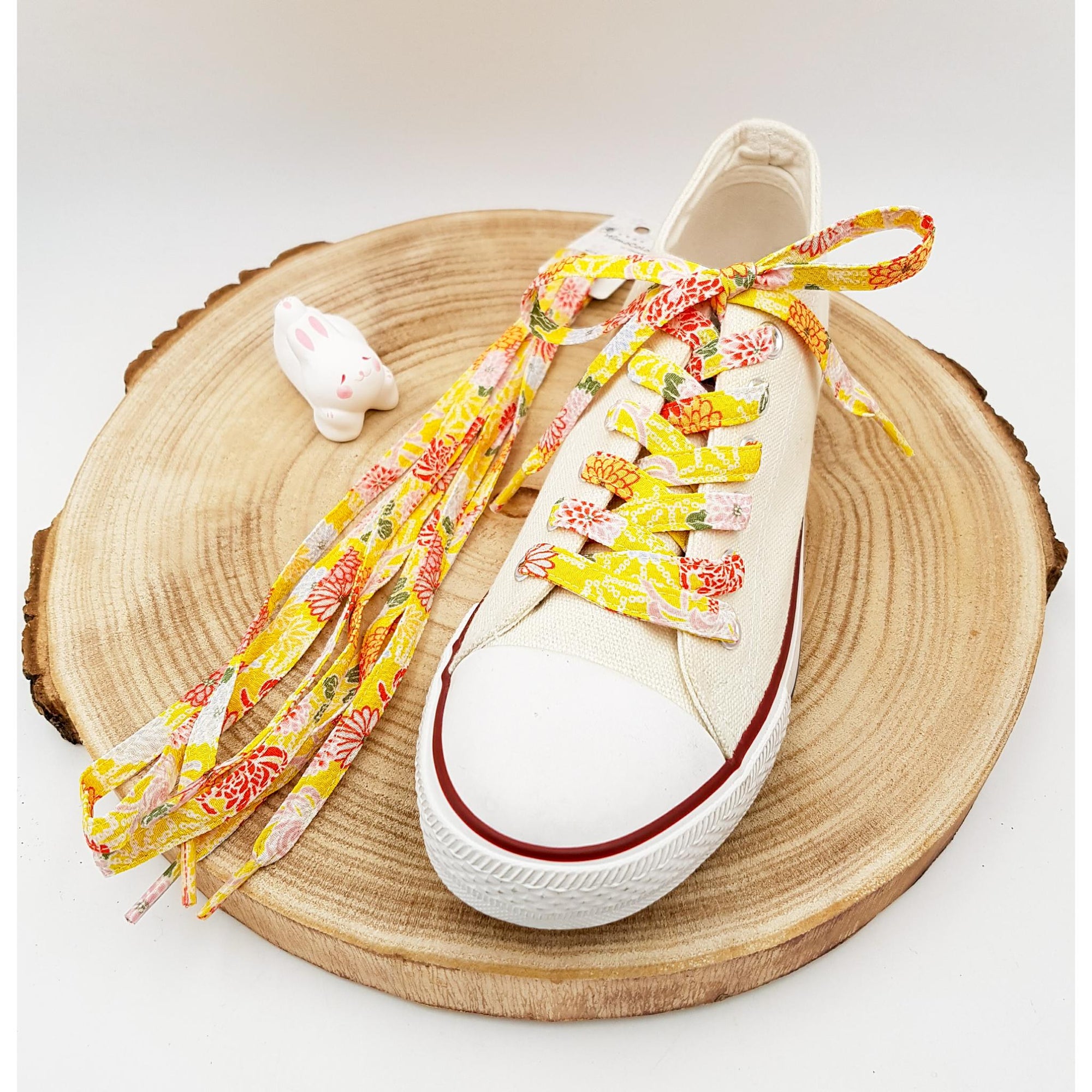 Lacets tissu chirimen vendus par lot et assortiment de couleurs -Lot 3