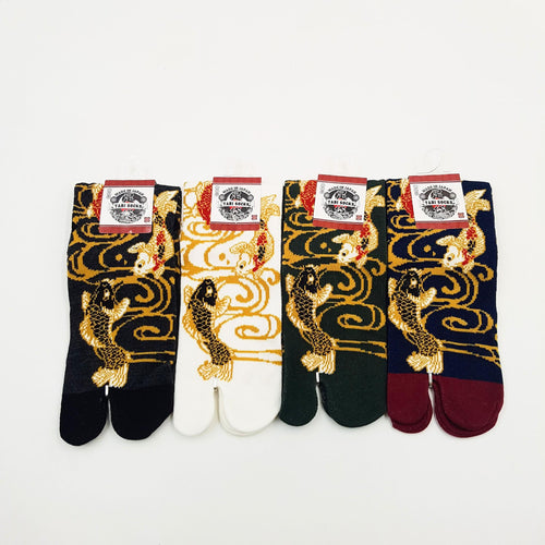 Japanese Cotton Tabi Socks - Koi