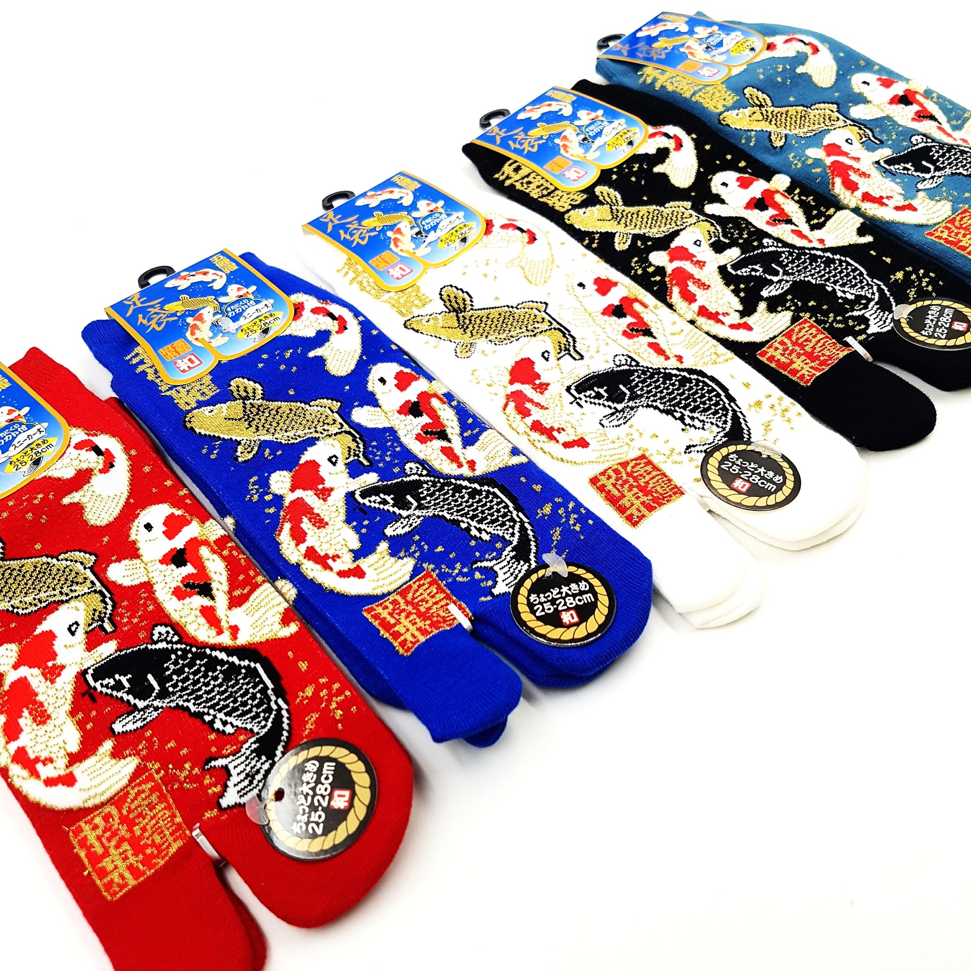 Chaussettes Japonaises Tabi en coton - KOI CARP  FR 40-45