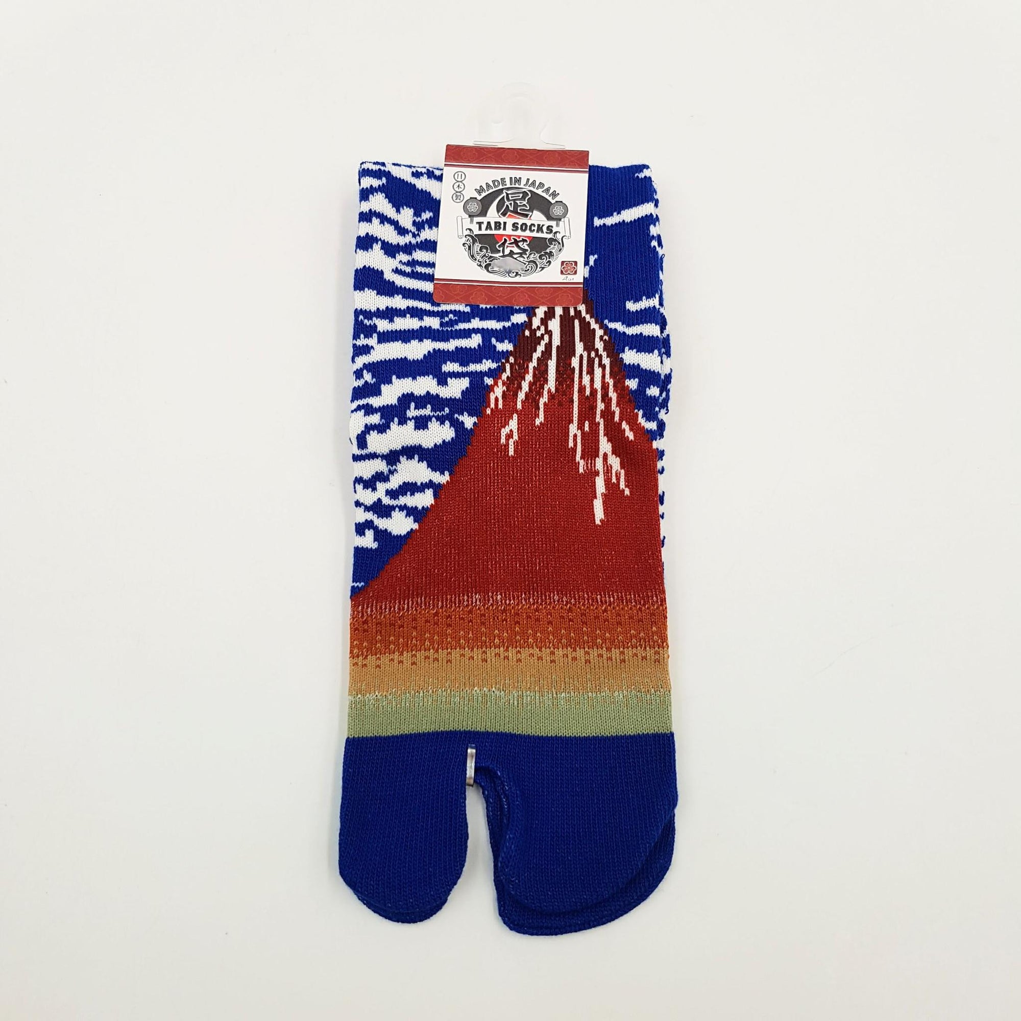 Chaussettes Japonaises Tabi en Coton - Mont Fuji