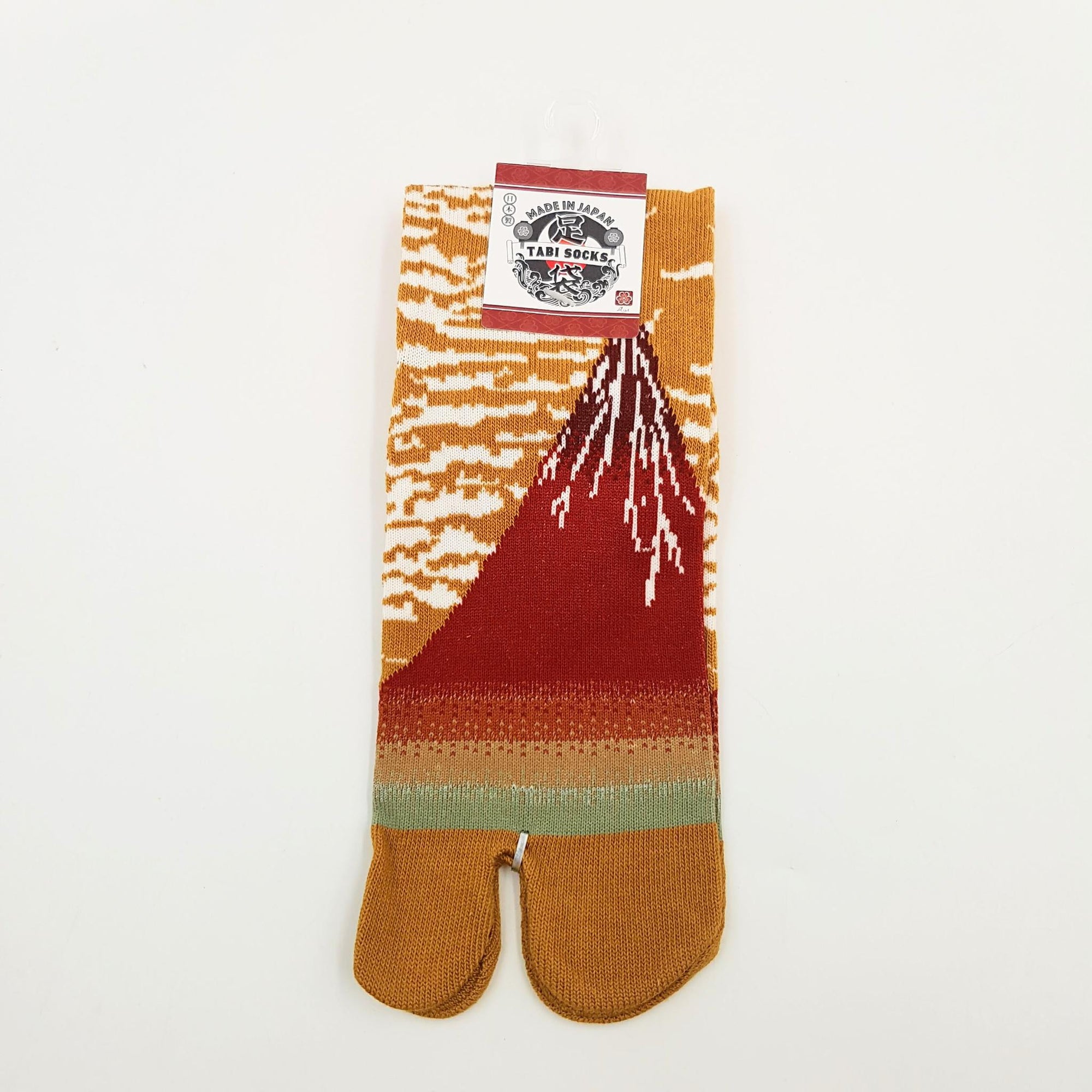 Chaussettes Japonaises Tabi en Coton - Mont Fuji