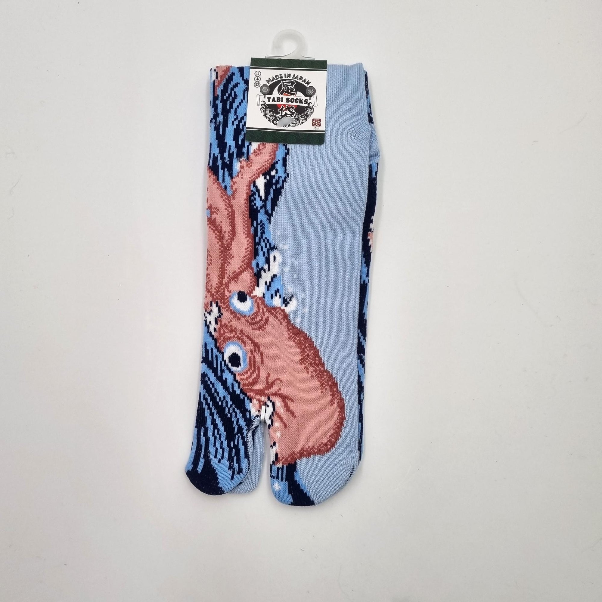 Chaussettes Japonaises Tabi en coton - Calamar Taille Large