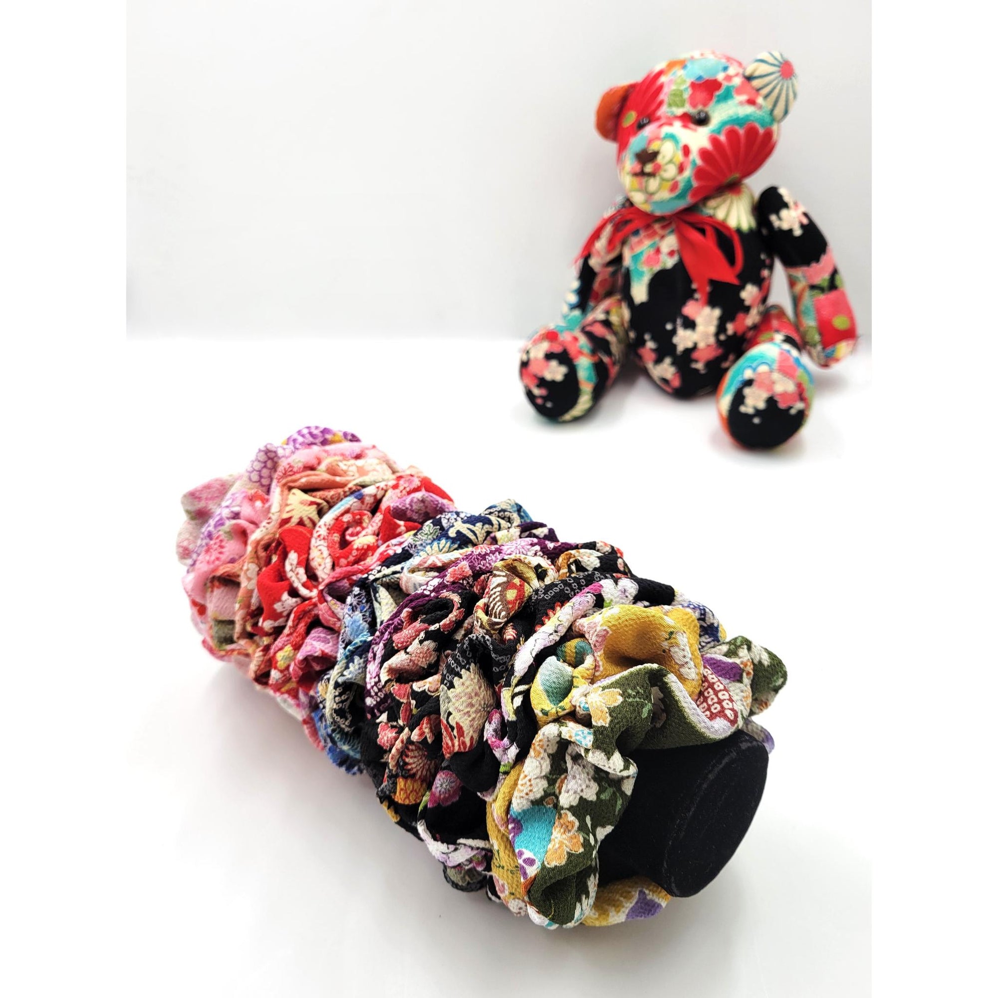 Chouchou en tissu chirimen