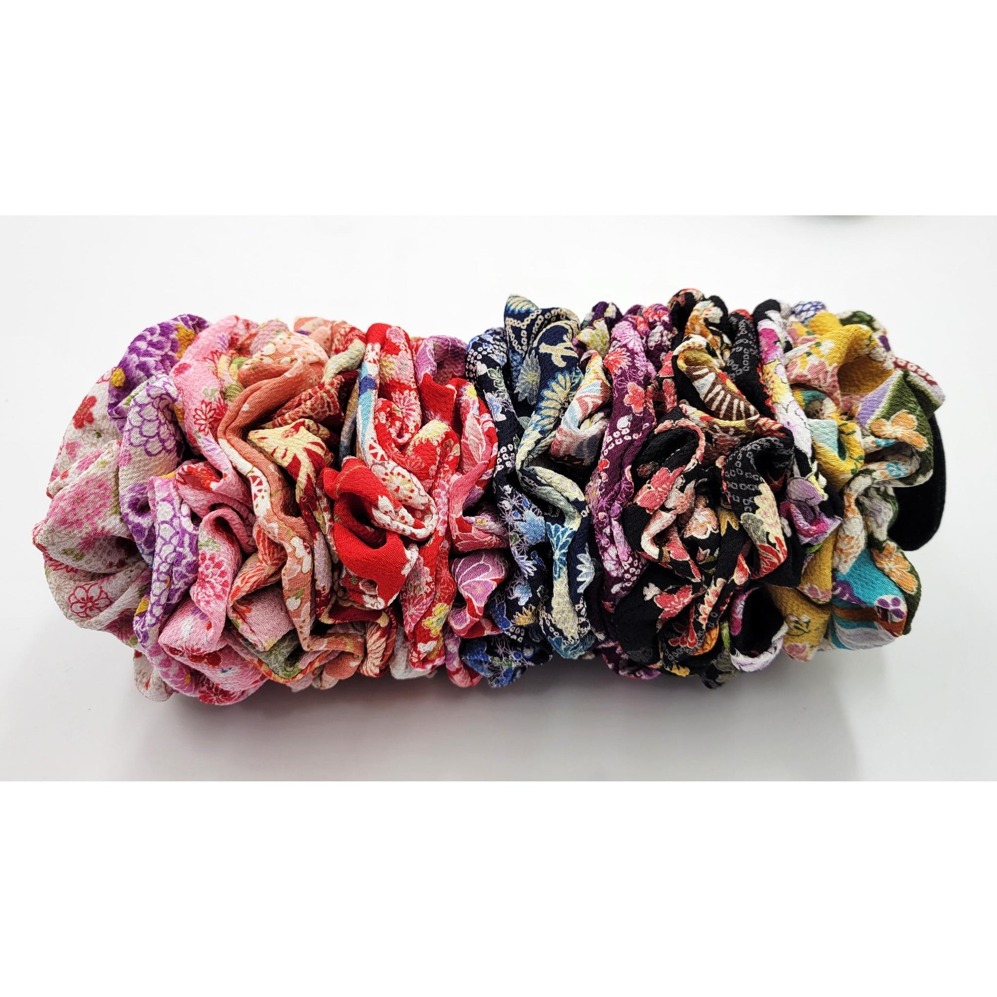 Chouchou en tissu chirimen Lot de 10