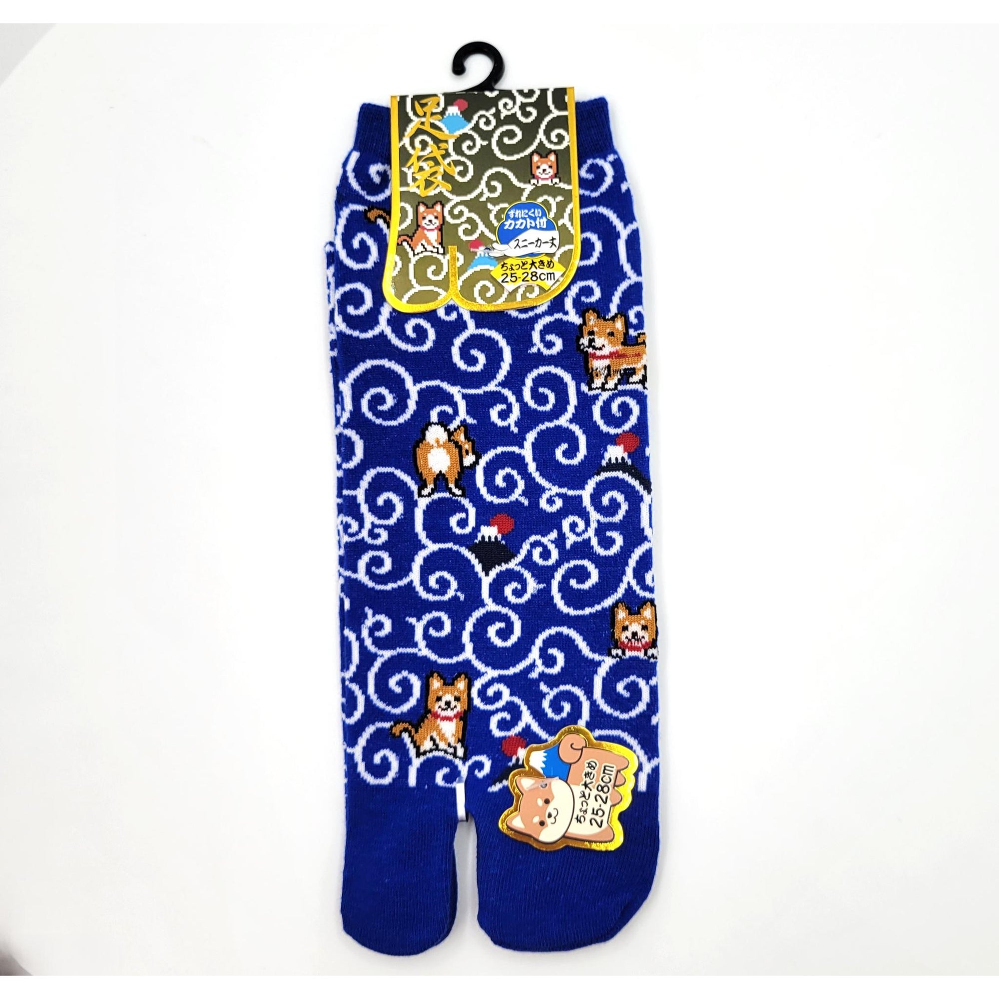Chaussettes Japonaises Tabi en coton - Karakusa et Shiba Taille Large