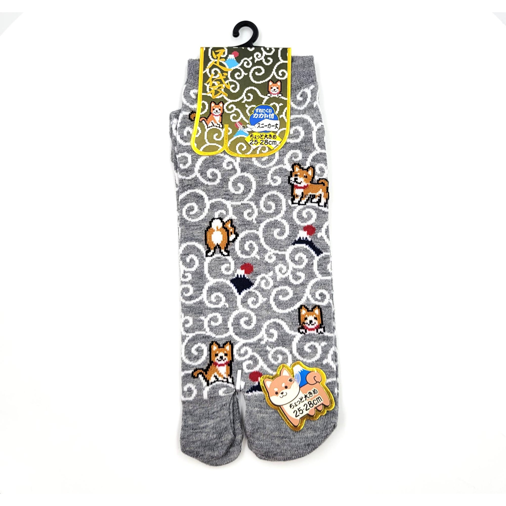 Chaussettes Japonaises Tabi en coton - Karakusa et Shiba Taille Large