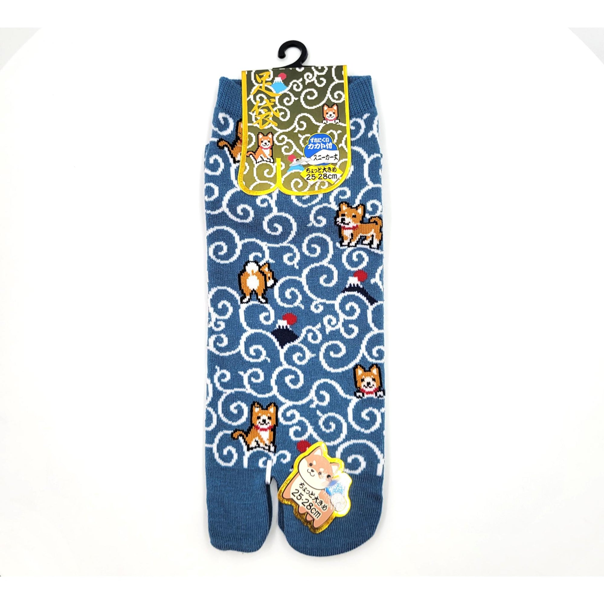 Chaussettes Japonaises Tabi en coton - Karakusa et Shiba Taille Large