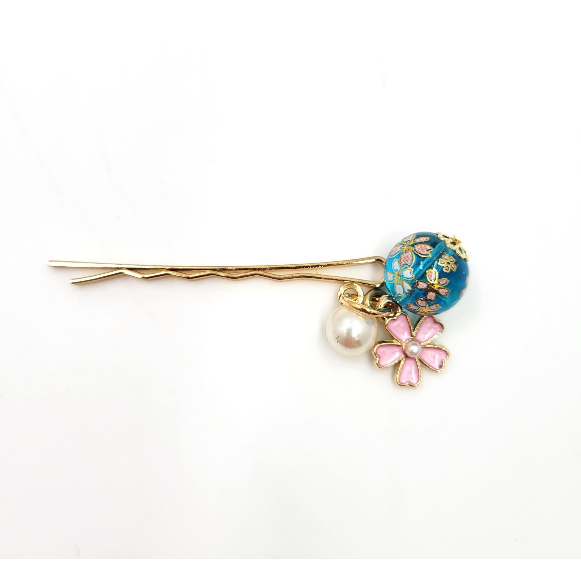 AOI Original – Petite Pince à Cheveux Japonaise Fleur de Sakura – Lot de 5