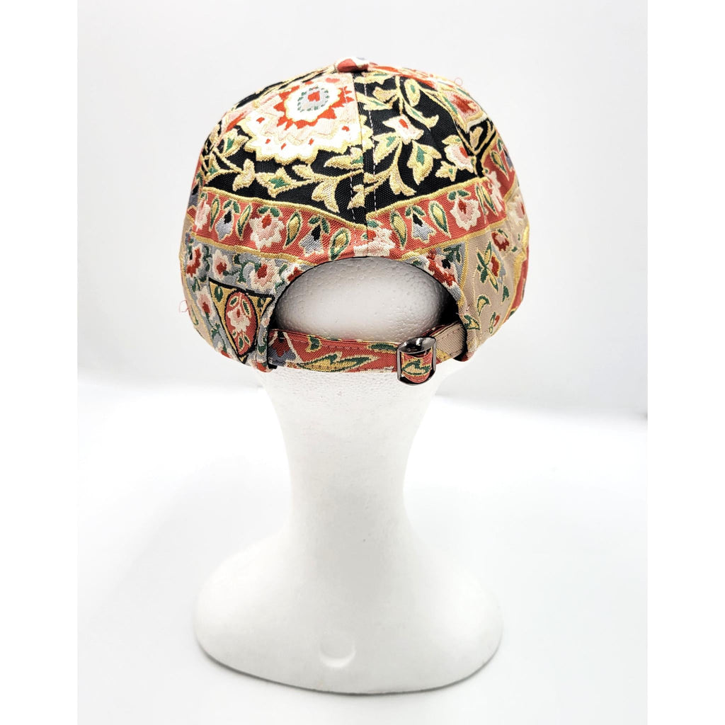 Obi Cap - Karakusa Botan - Floral Scrolls with Stylized Chrysanthemum