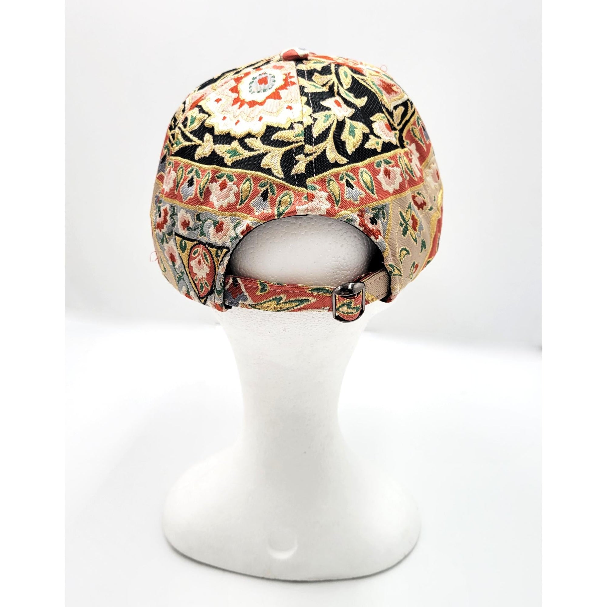Obi Cap - Karakusa Botan - Floral Scrolls with Stylized Chrysanthemum