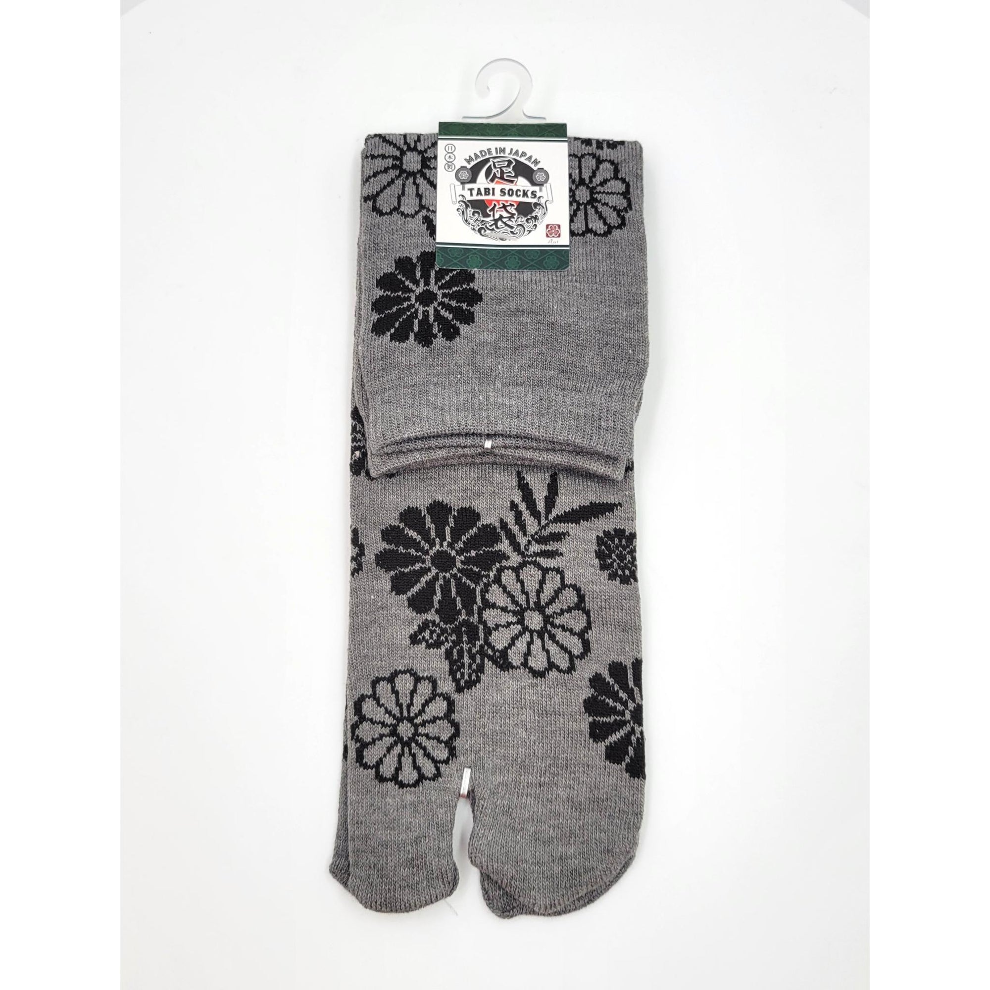 Chaussettes Japonaises Tabi - Motif Chrysanthème - Taille 40-45 -par lot de 6 paires