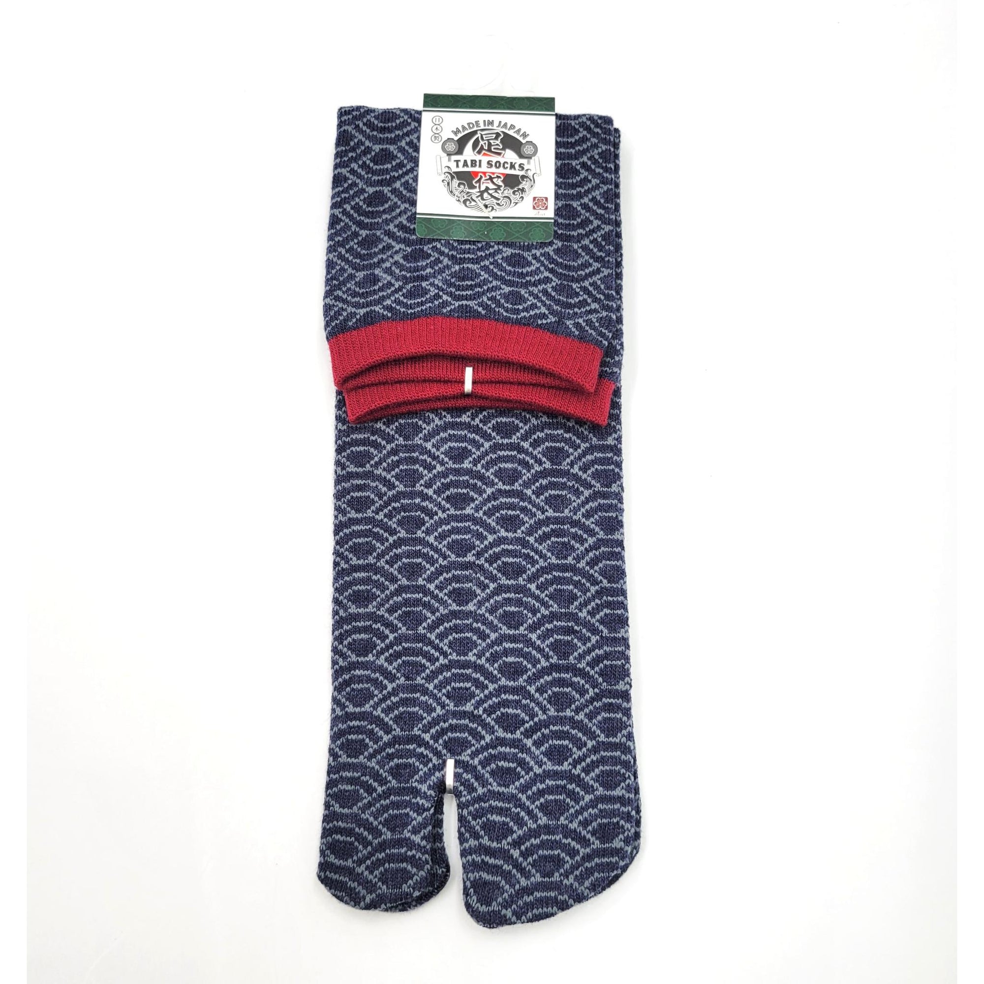 Chaussettes Japonaises Tabi - Motif Vague - Taille Eu40-45 -par lot de 6 paires