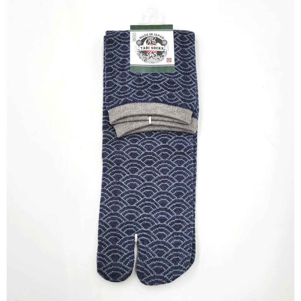 Chaussettes Japonaises Tabi - Motif Vague - Taille Eu40-45 -par lot de 6 paires