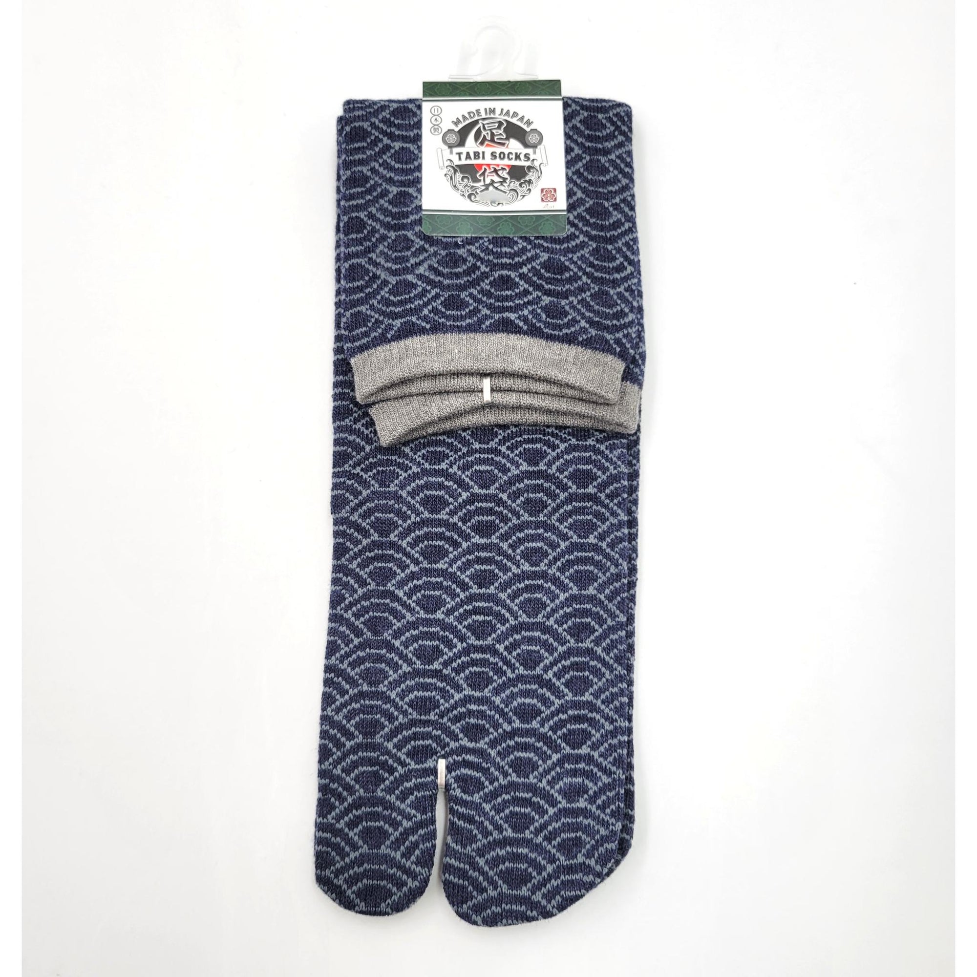 Chaussettes Japonaises Tabi - Motif Vague - Taille Eu40-45 -par lot de 6 paires