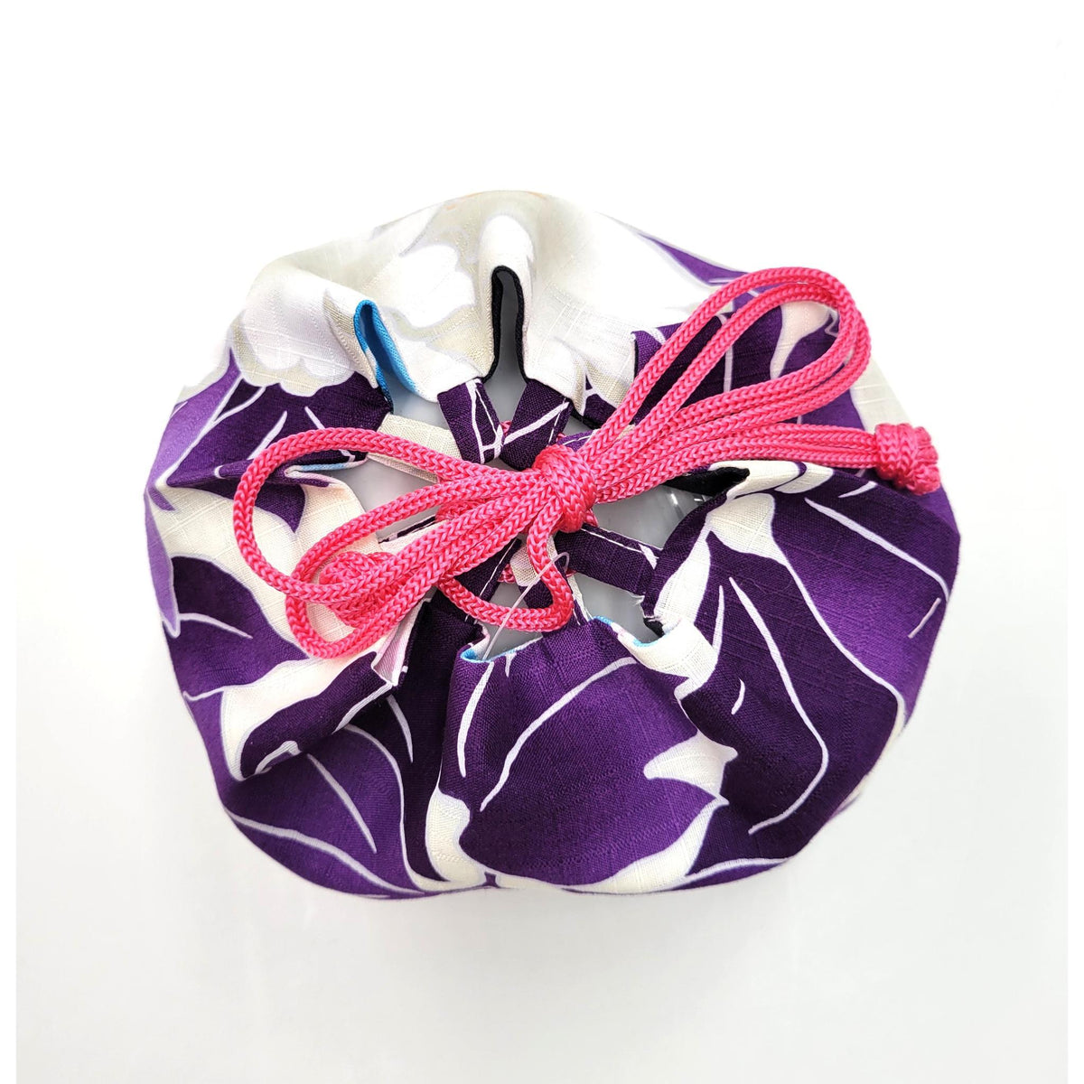 Sac Kinchaku réversible en tissu japonais