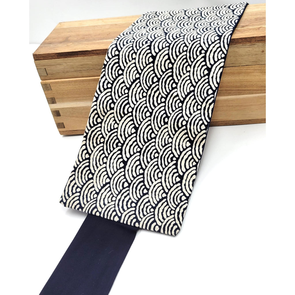 Ceinture réversible Musubi en coton - Vague Lot de 3