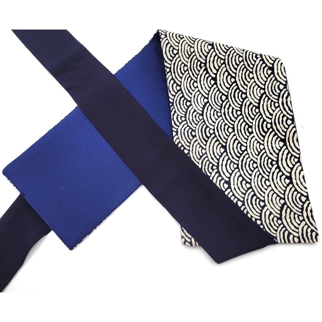 Ceinture réversible Musubi en coton - Vague Lot de 3