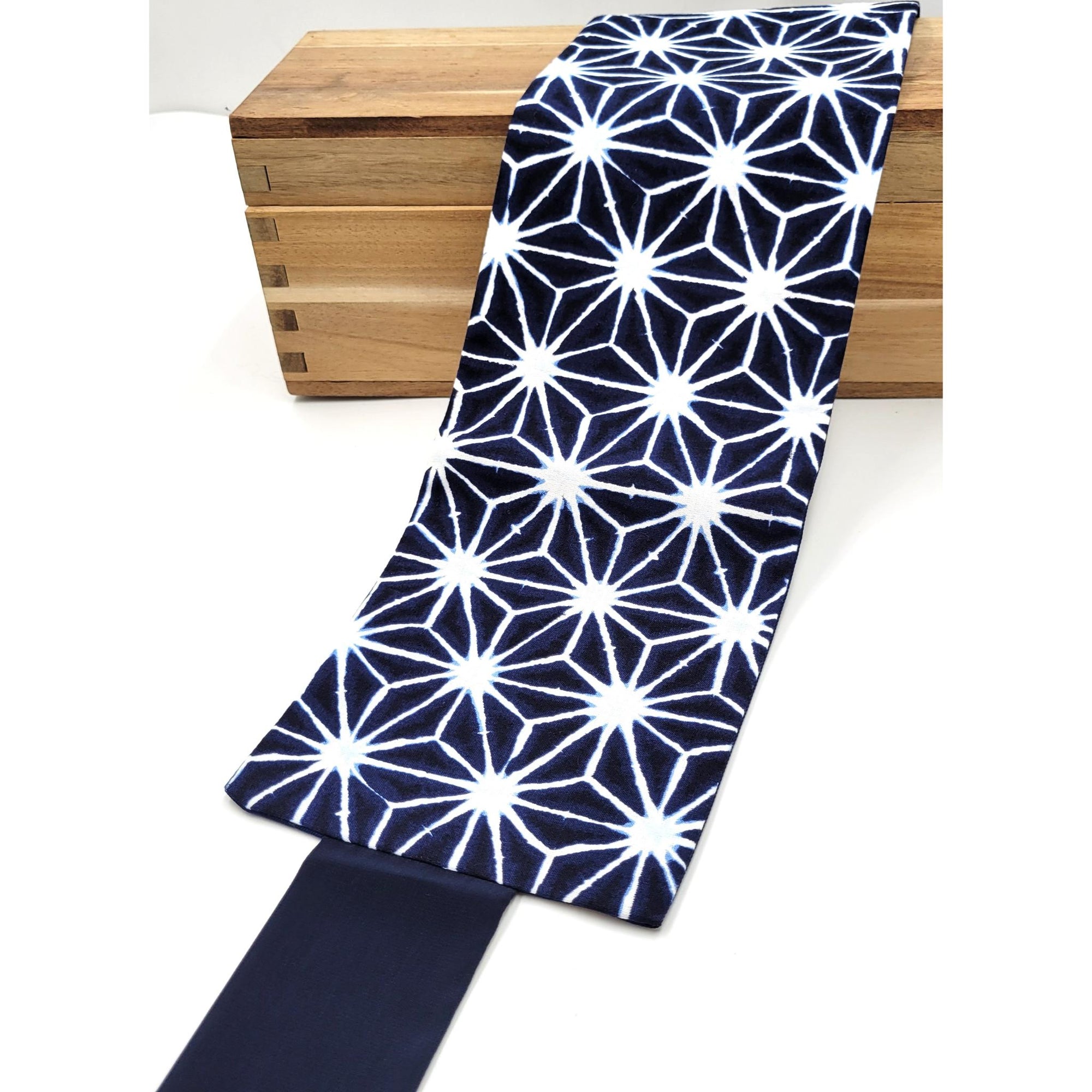 Ceinture réversible Musubi en coton - Asanoha Kasuri Lot de 3