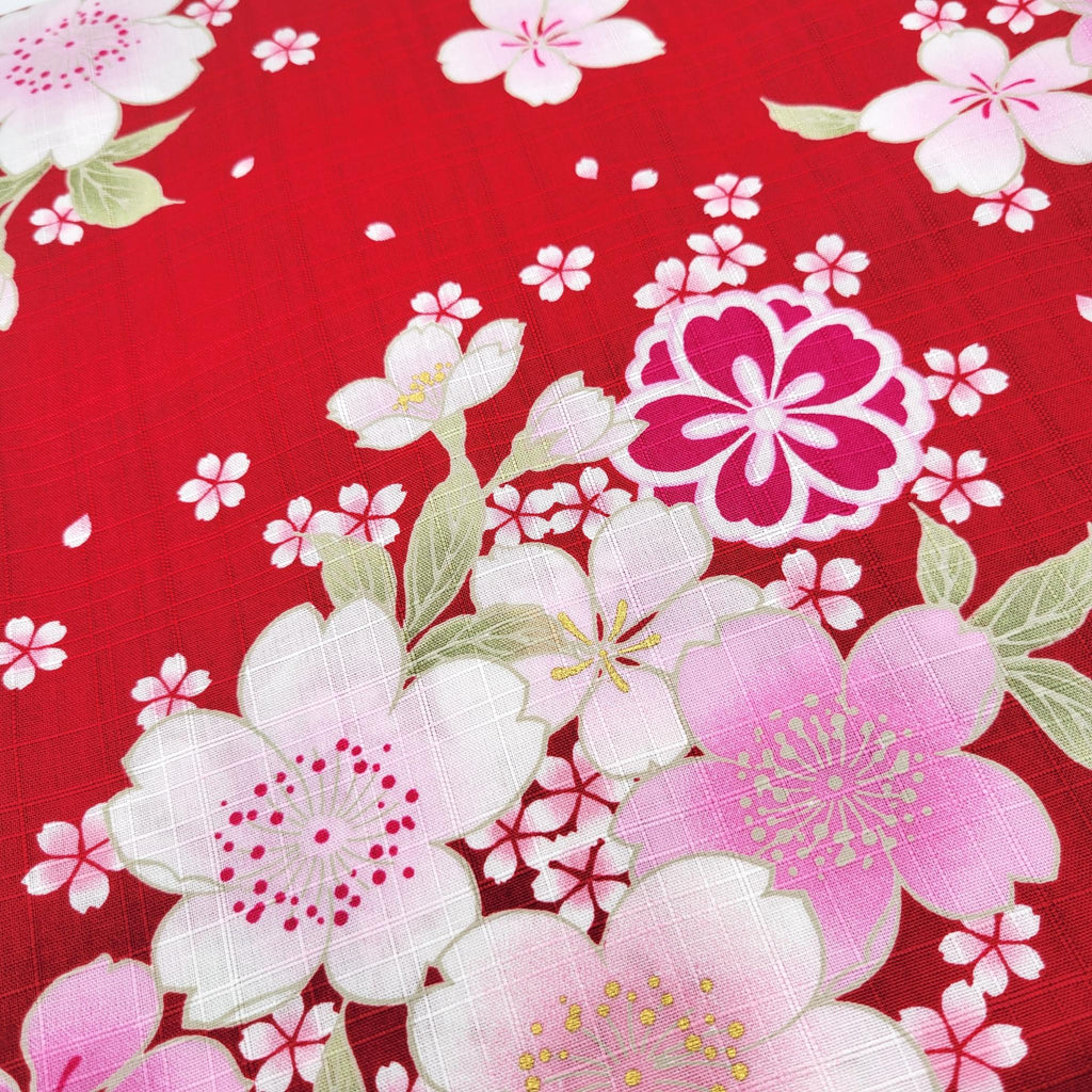 Yukata femme – Motif floral festif - Lot de 3