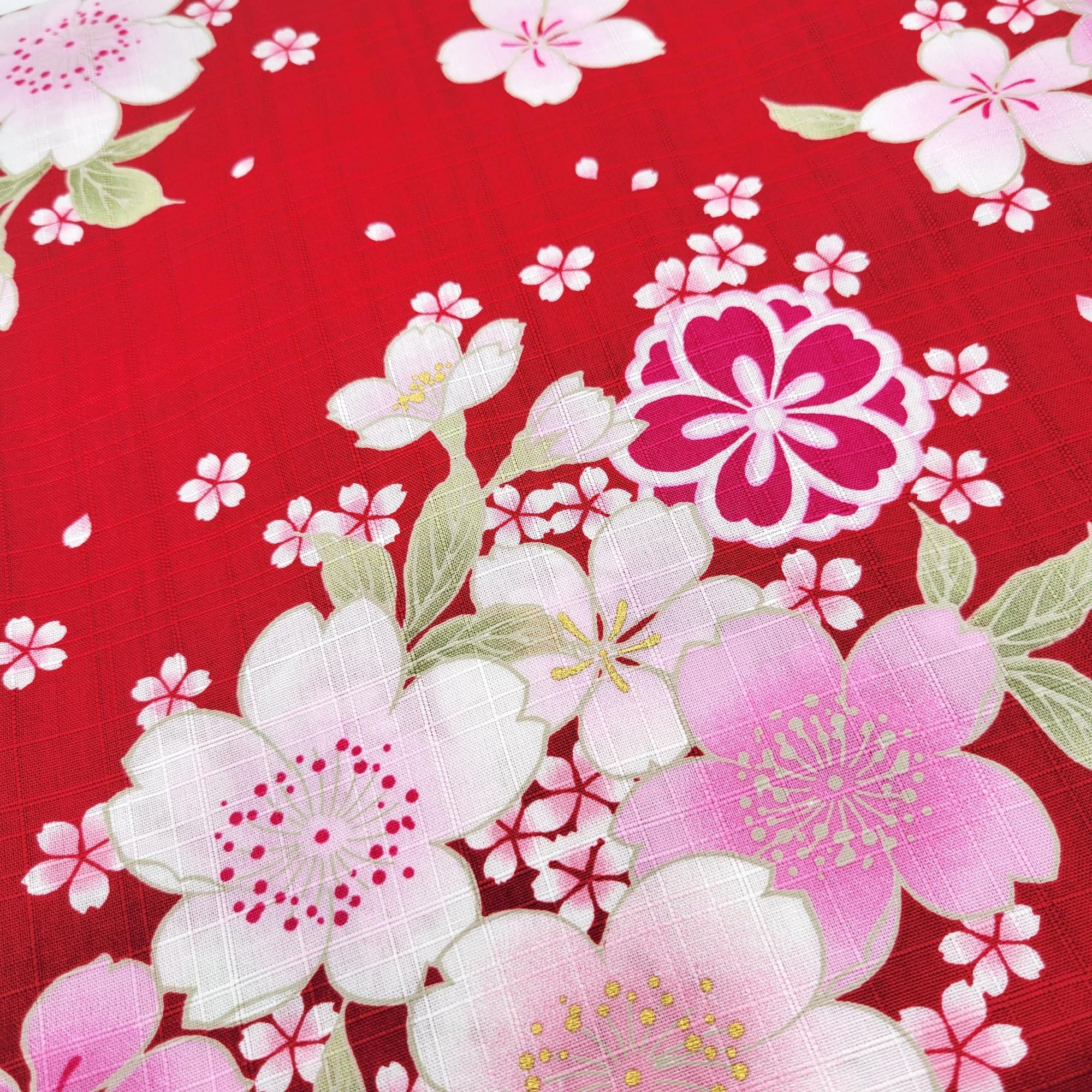 Yukata femme – Motif floral festif - Lot de 3
