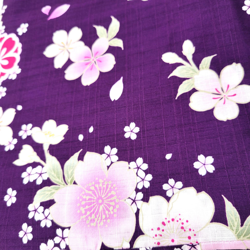 Yukata femme – Motif floral festif - Lot de 3