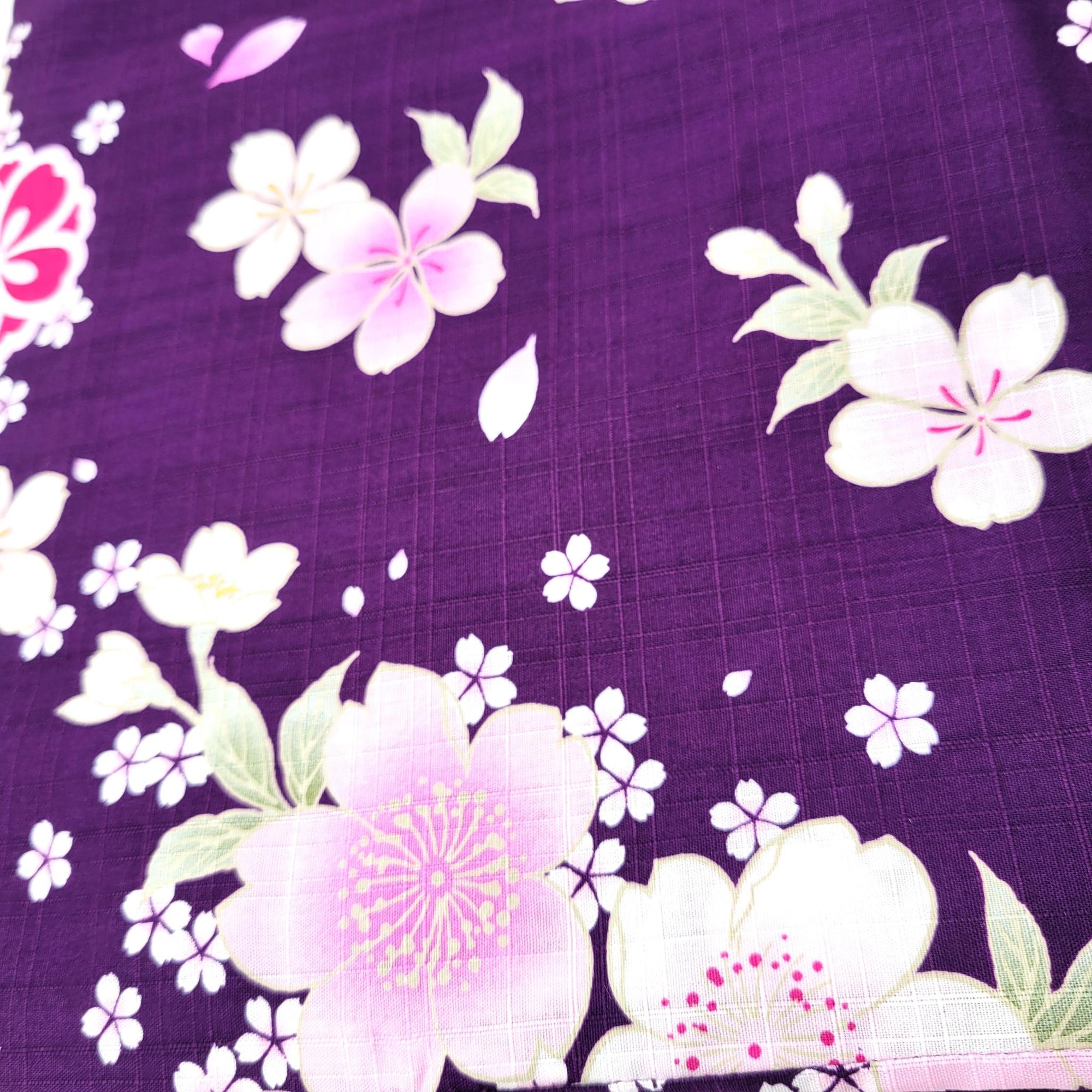 Yukata femme – Motif floral festif - Lot de 3