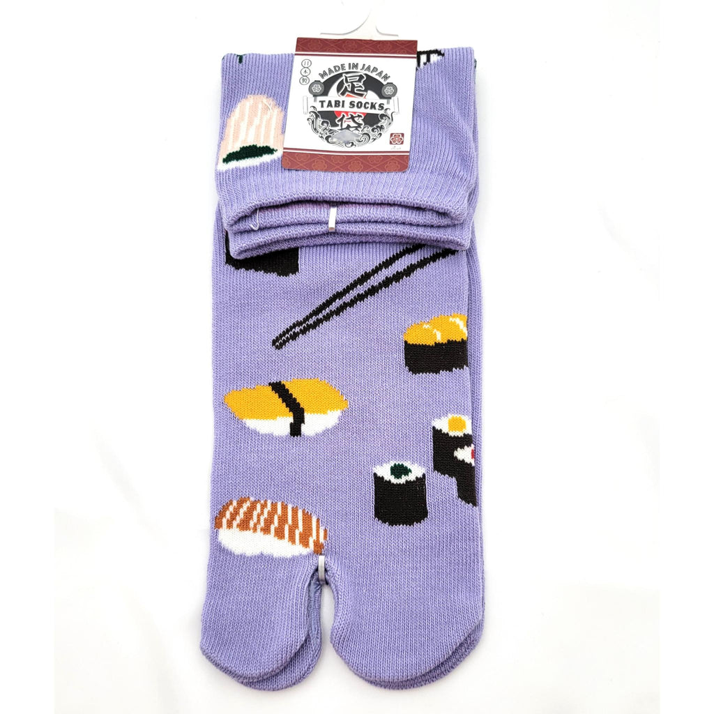 Chaussettes Japonaises Tabi - Motif Sushi Taille Eu34-40 - par lot de 6 paires