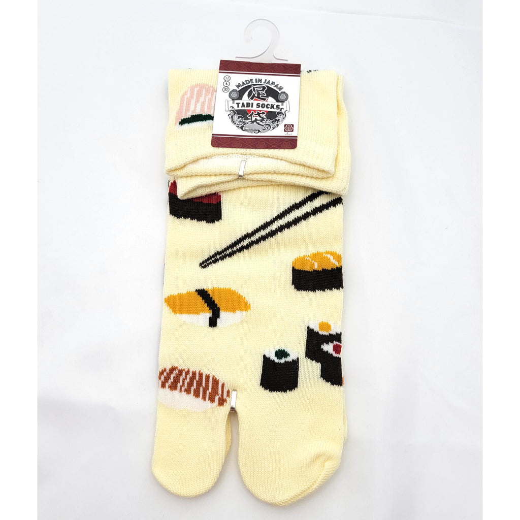 Chaussettes Japonaises Tabi - Motif Sushi Taille Eu34-40 - par lot de 6 paires